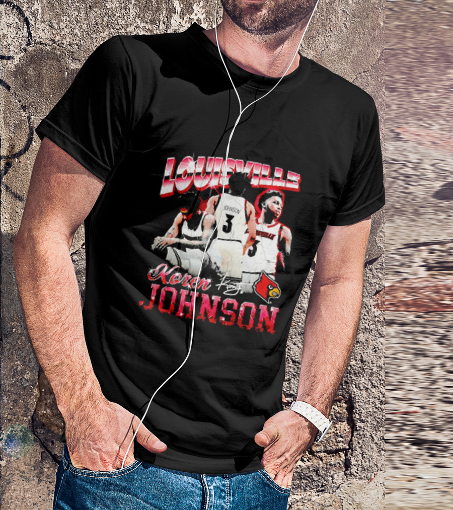 Louisville Cardinals Koren Johnson Basketball T-Shirt