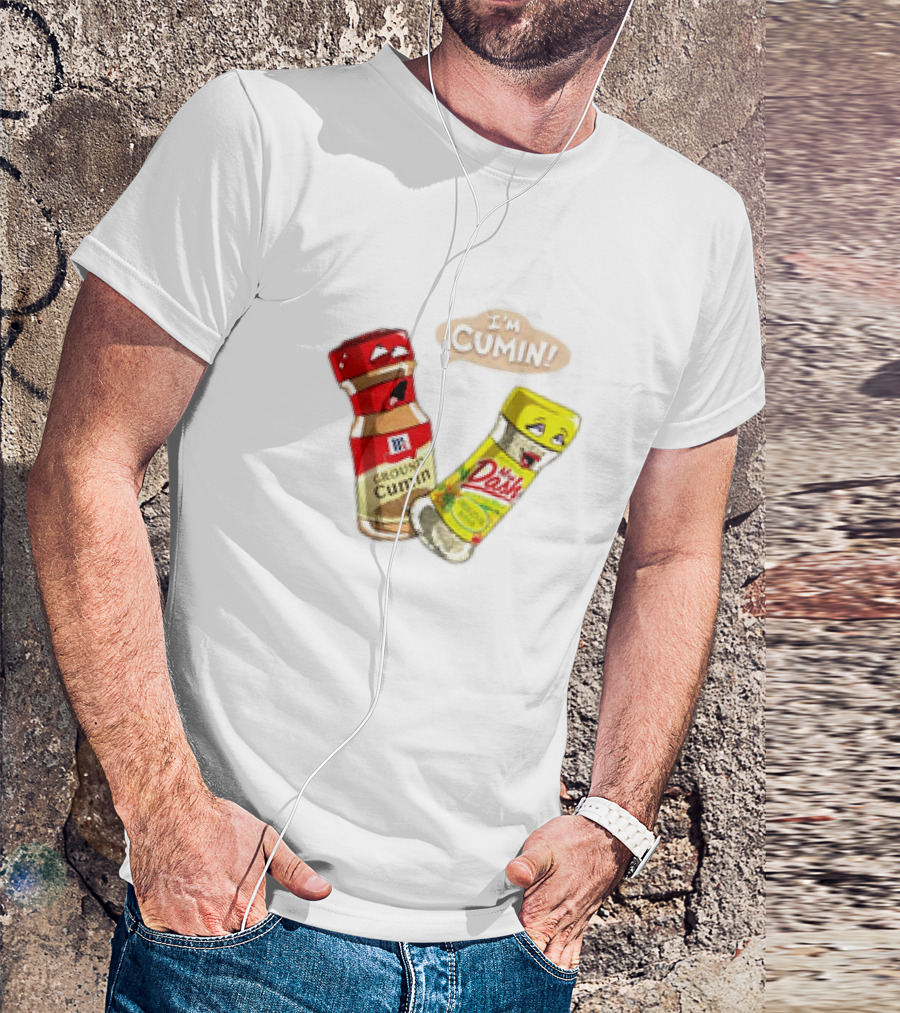 I'm Cumin Cartoon Meme Spice Bottles T-Shirt