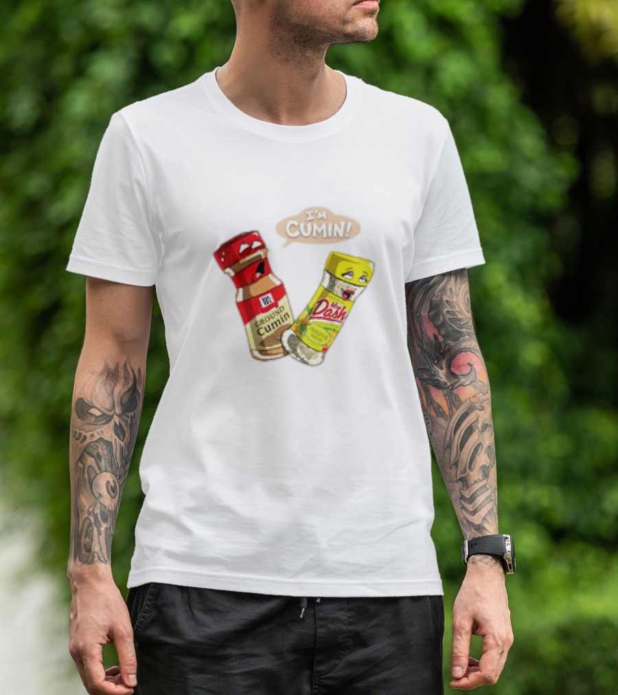 I'm Cumin Cartoon Meme Spice Bottles T-Shirt