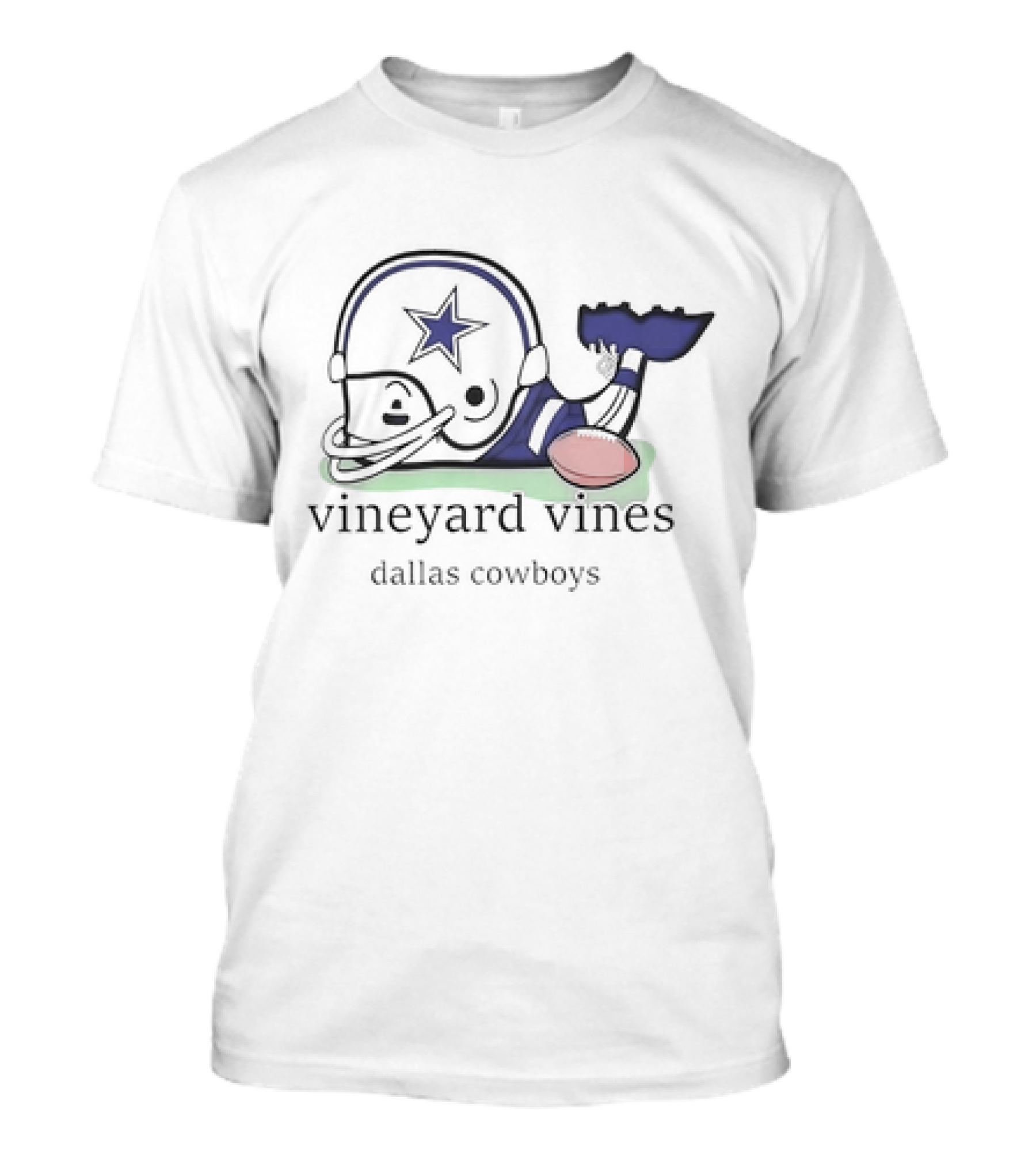 Vineyard Vines Dallas Cowboys Football Whale T-Shirt
