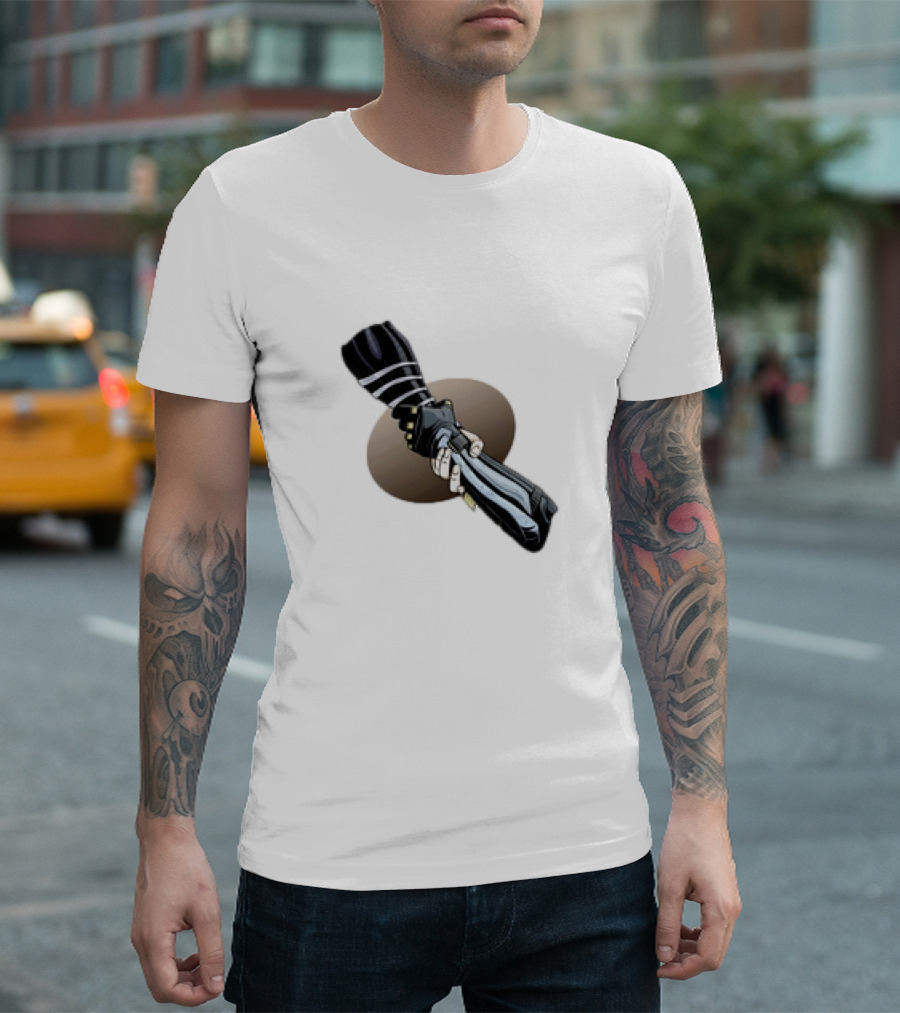 Winter Soldier and Falcon Shaking Hands Partnership Marvel T-Shirt