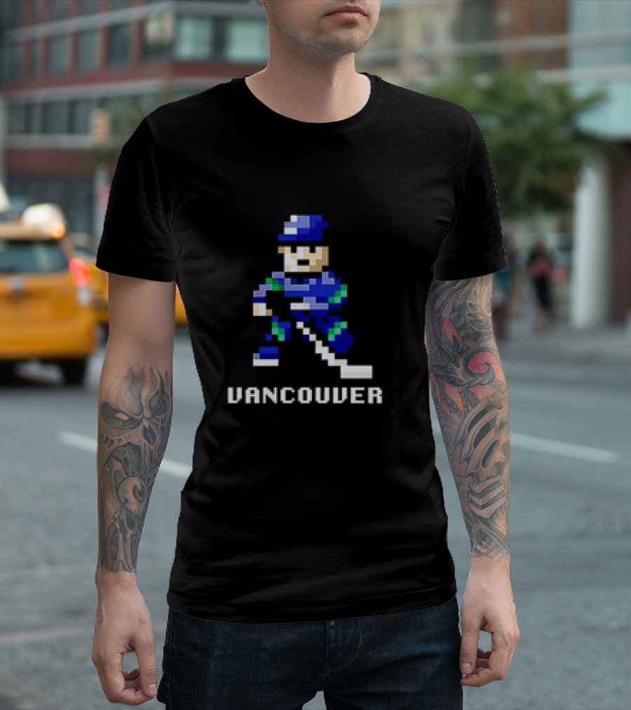 Vancouver 8 Bit Hockey T-Shirt