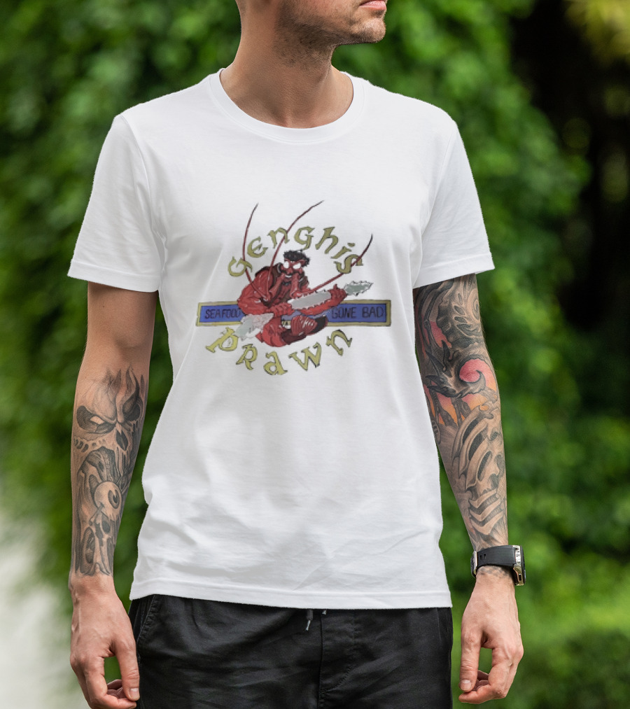 Genghis Prawn Seafood Gone Bad T-Shirt