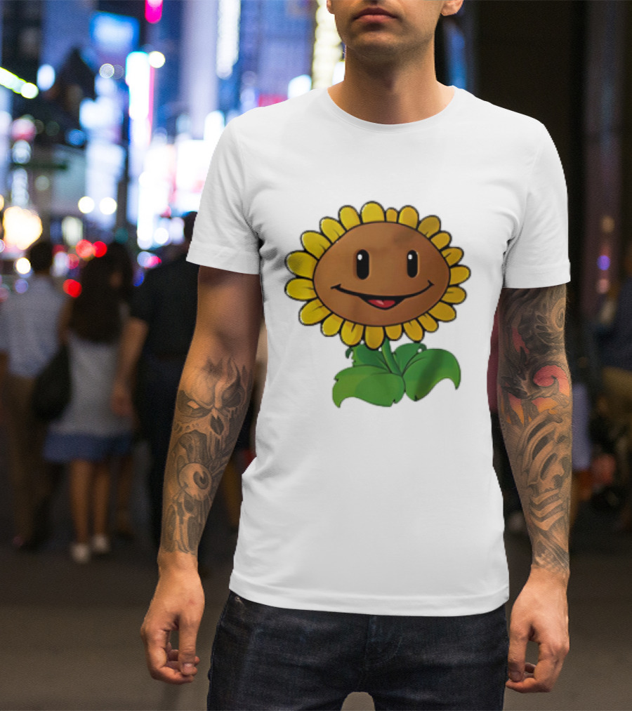 Sunflower Character Plants Vs Zombies T-Shirt