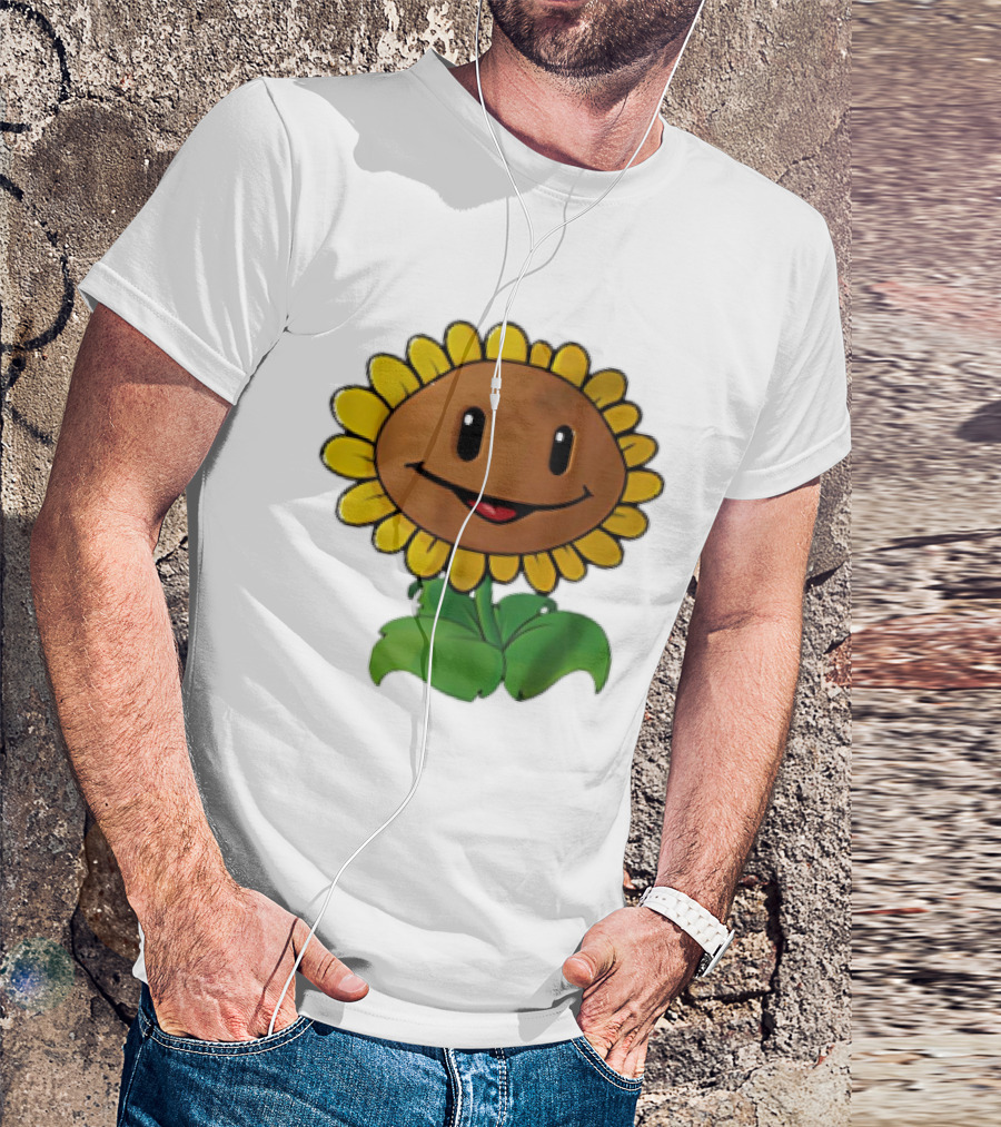 Sunflower Character Plants Vs Zombies T-Shirt