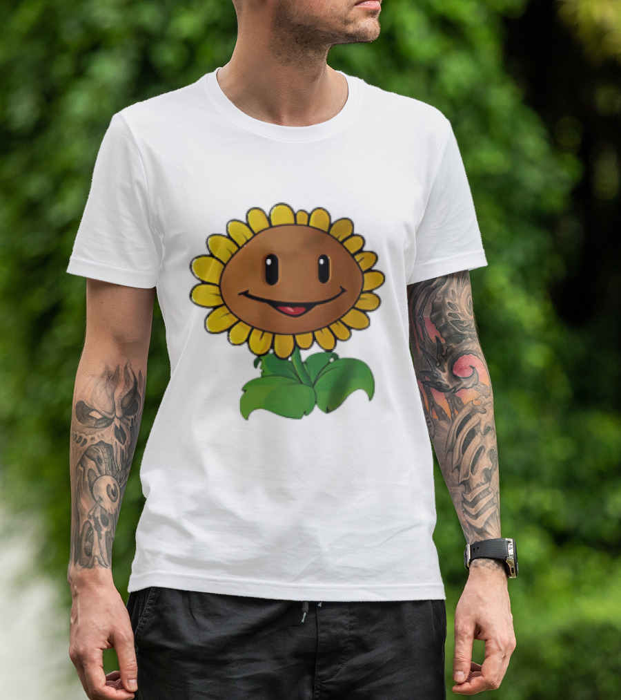 Sunflower Character Plants Vs Zombies T-Shirt