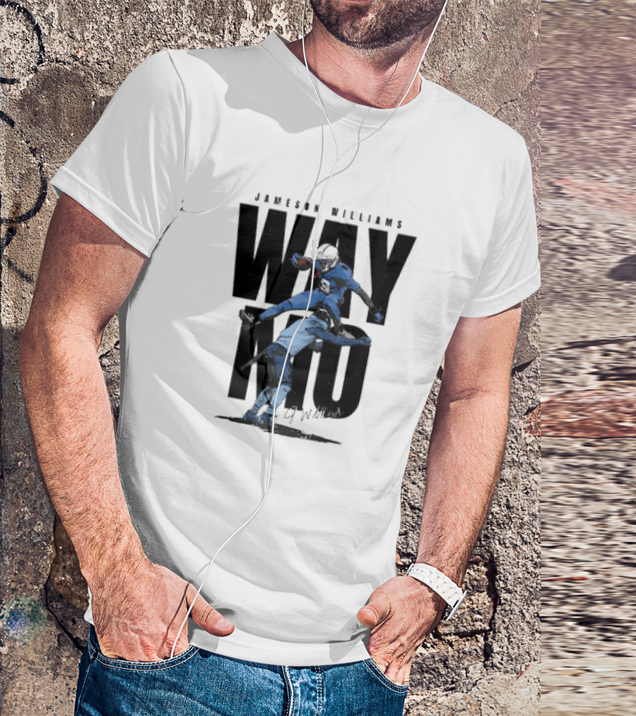 JAMESON WILLIAMS WAY NO HURDLE DETROIT LIONS VINTAGE T-Shirt