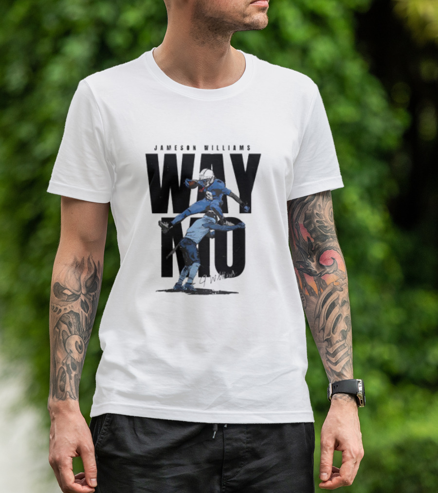 JAMESON WILLIAMS WAY NO HURDLE DETROIT LIONS VINTAGE T-Shirt
