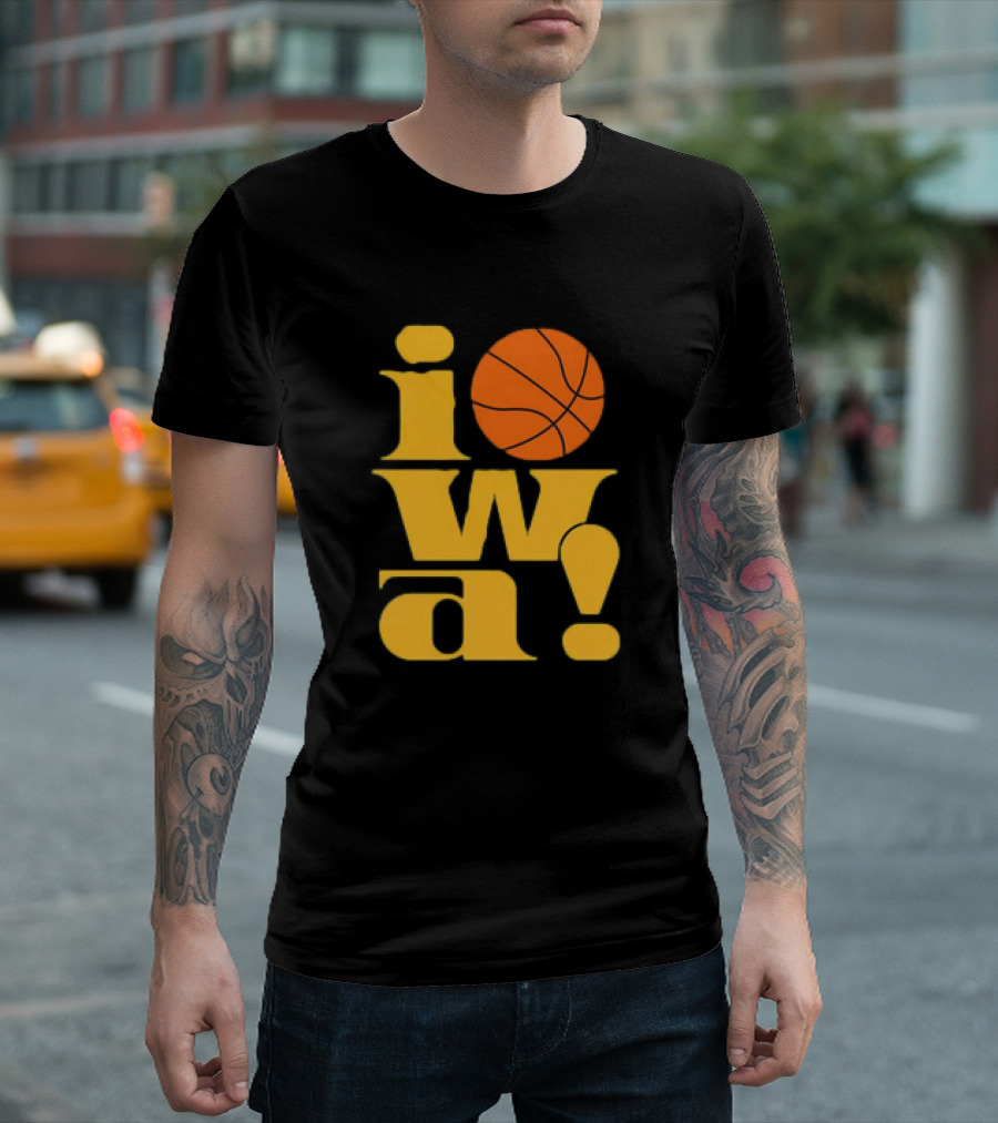 Old School Iowa Vintage Basketball T-Shirt