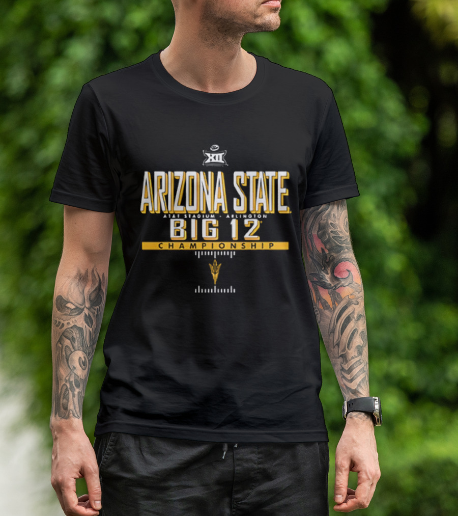 Arizona State Sun Devils AT&T Stadium Arlington Big 12 Championship T-Shirt