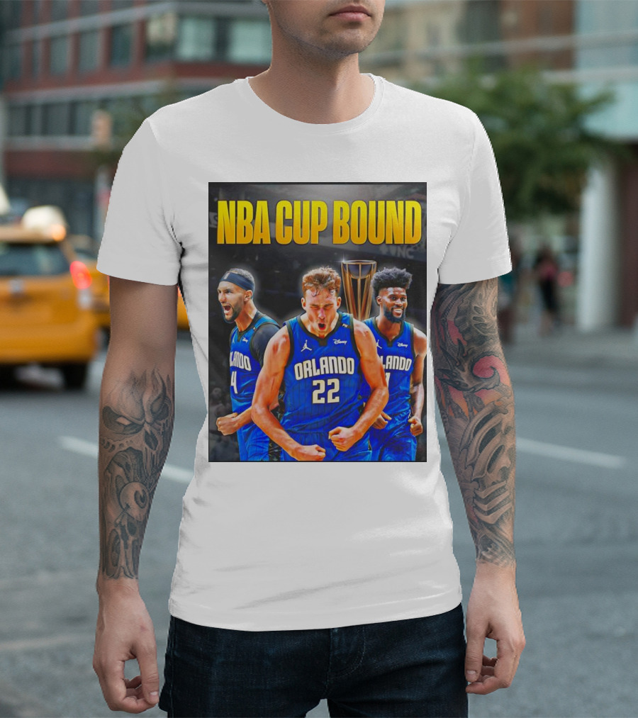 NBA Cup Bound Orlando Magic Jonathan Isaac Jalen Suggs Franz Wagner T-Shirt