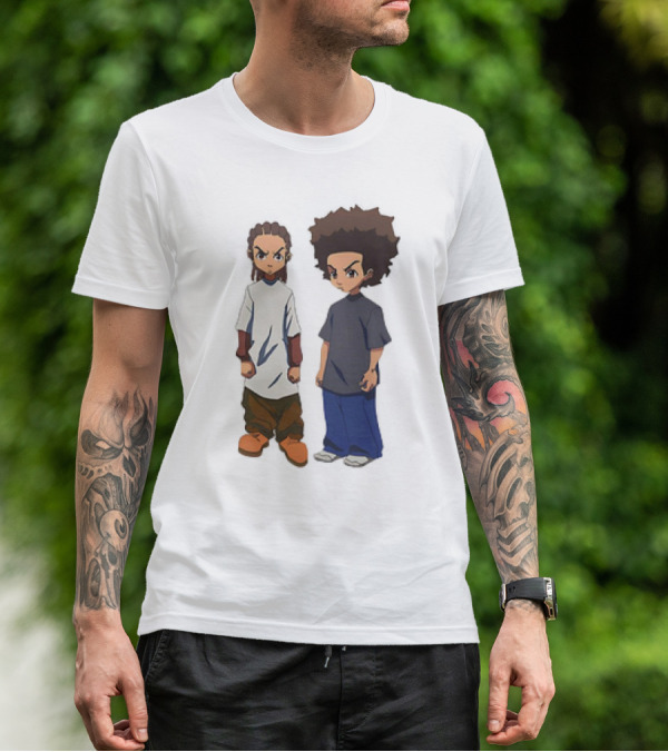 The Boondocks Huey And Riley Duo T-Shirt