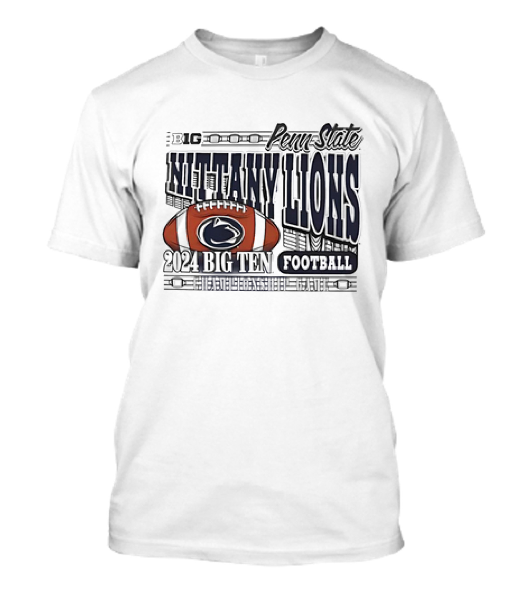 Penn State Nittany Lions 2024 Big Ten Football Championship Penn State Nittany Lions Football T-Shirt