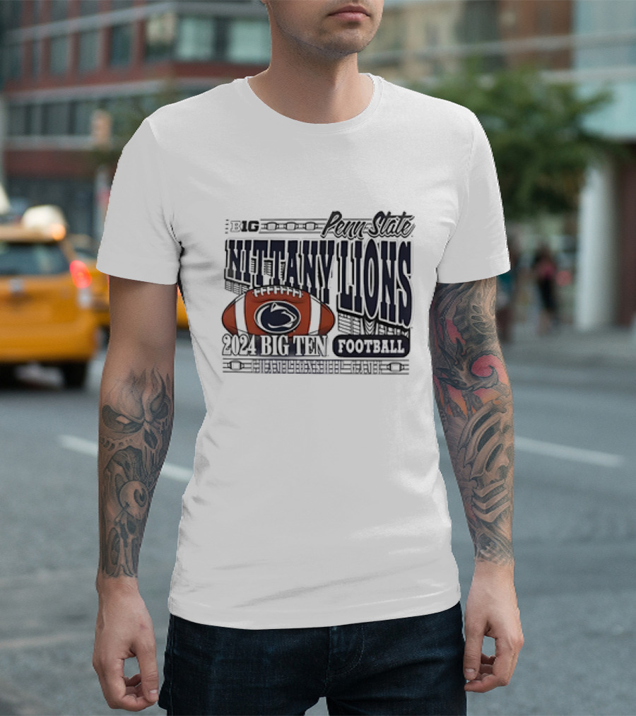 Penn State Nittany Lions 2024 Big Ten Football Championship Penn State Nittany Lions Football T-Shirt