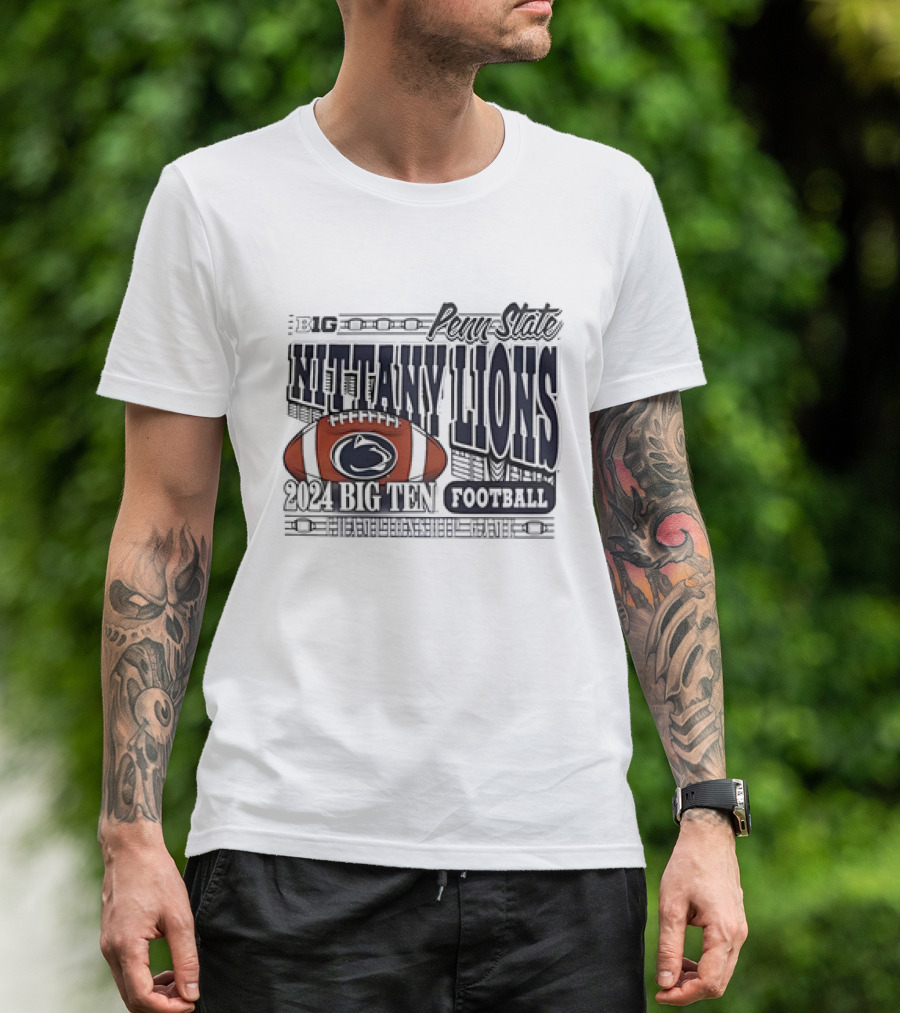 Penn State Nittany Lions 2024 Big Ten Football Championship Penn State Nittany Lions Football T-Shirt