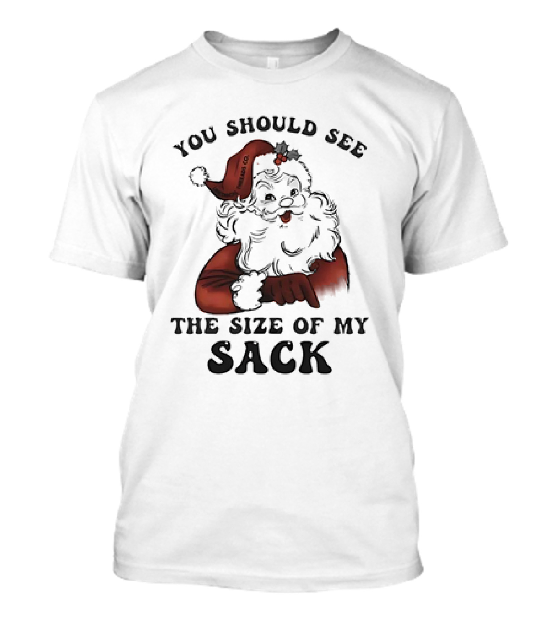 You Should See The Size Of My Sack Santa Christmas T-Shirt