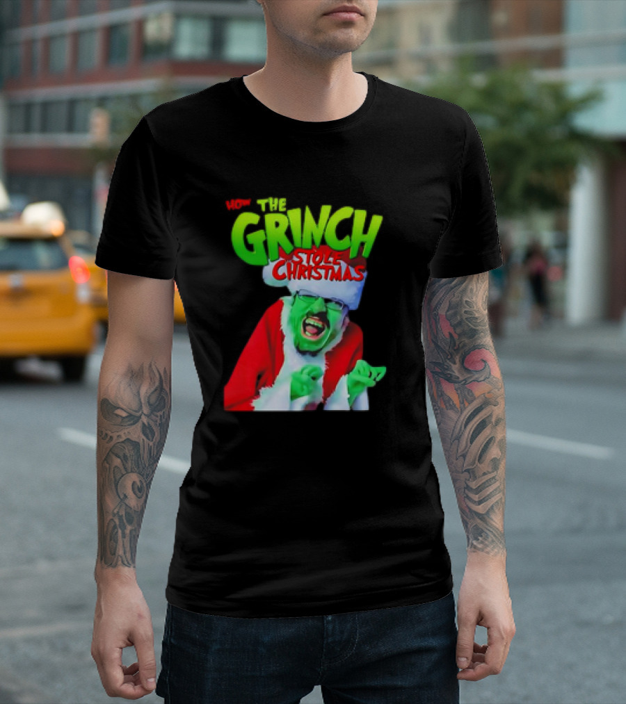Walter White How the Grinch Stole Christmas Mashup Character T-Shirt