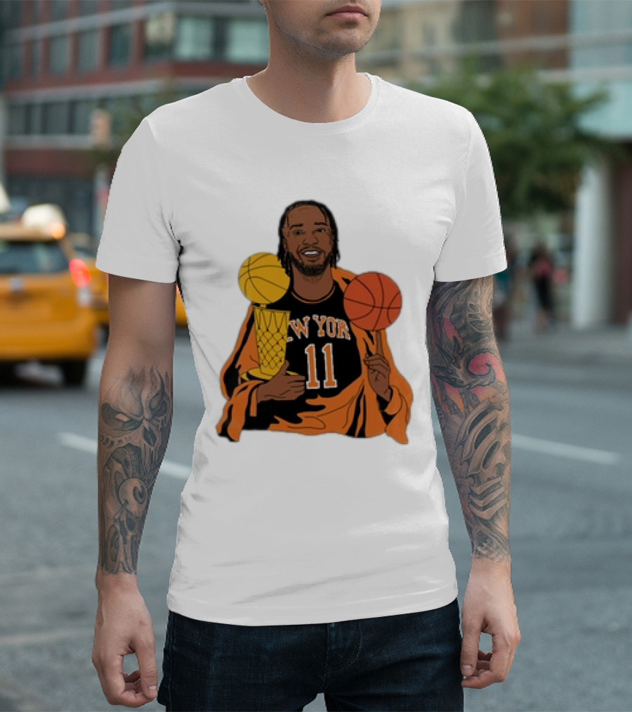 New York 11 Big Knick Energy Brunshym Basketball Trophy T-Shirt
