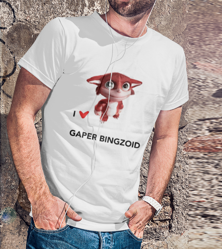I Love Gaper Bingzoid Cute Red Creature T-Shirt