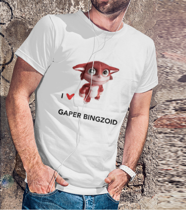 I Love Gaper Bingzoid Cute Red Creature T-Shirt