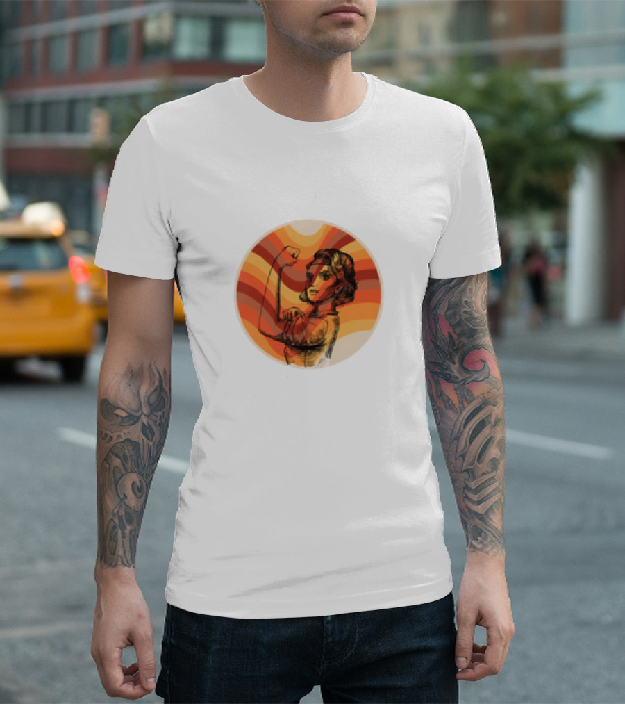 Strong Women Empower International Women's Day Feminism Retro Vintage T-Shirt