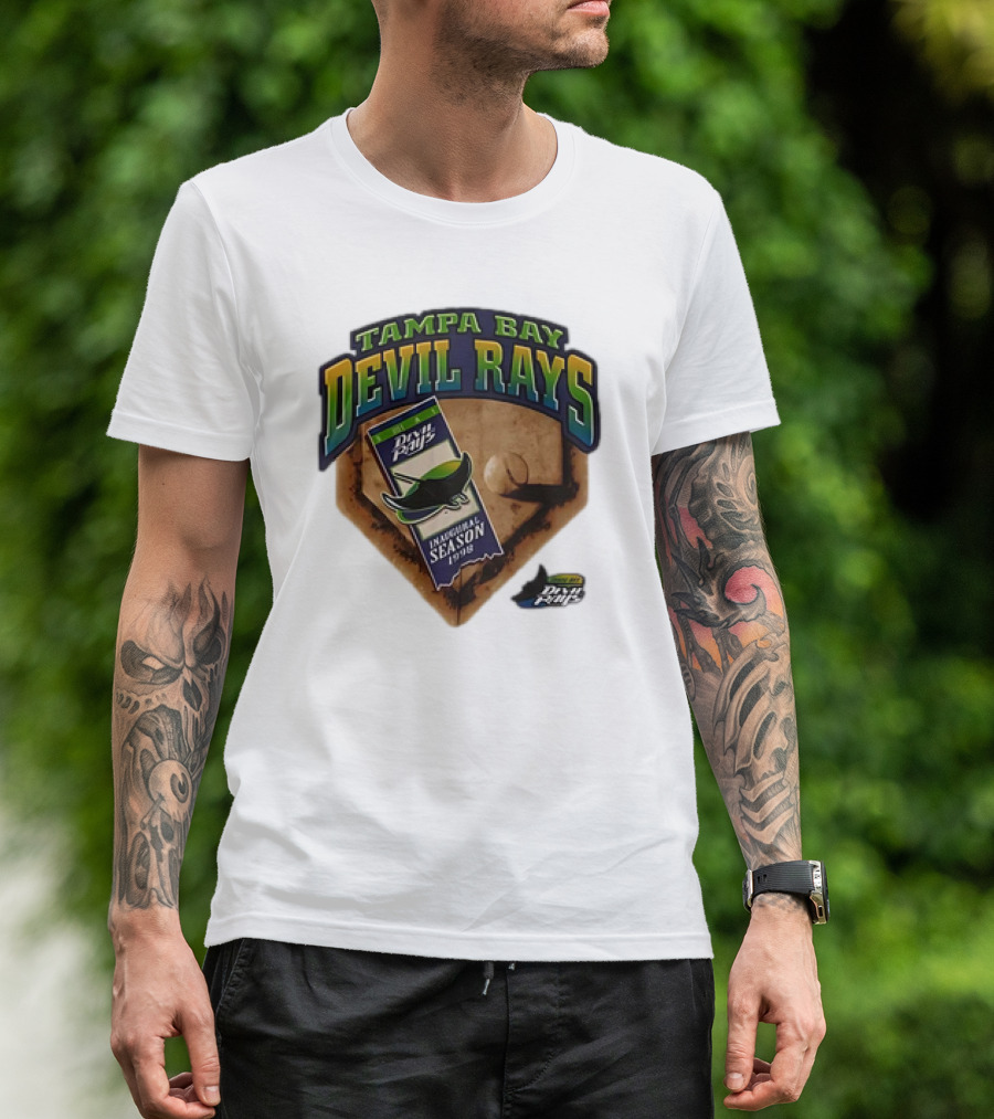 Tampa Bay Devil Rays Inaugural Season 1998 Vintage Major League Baseball Debut T-Shirt