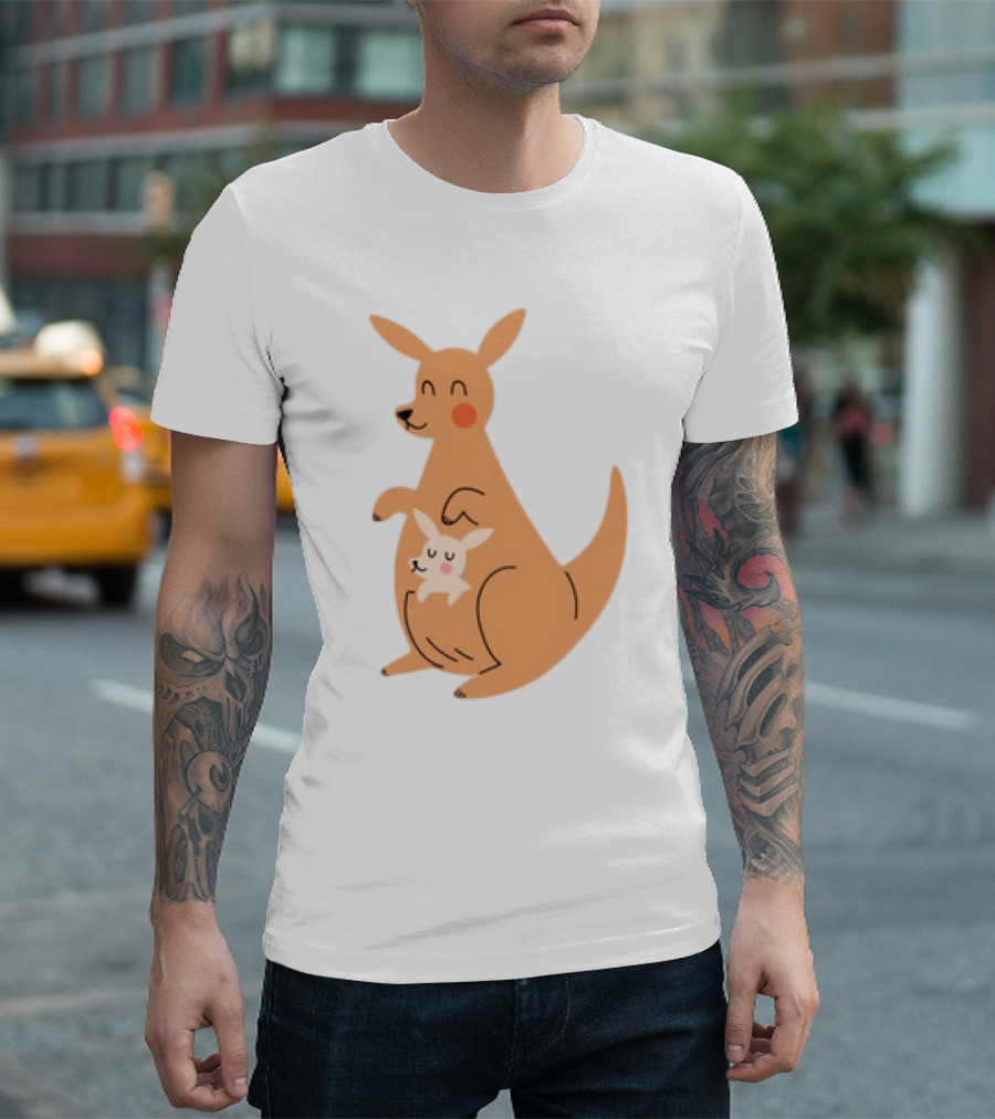Mothers Day Kangaroos Cute Joey and Mum T-Shirt