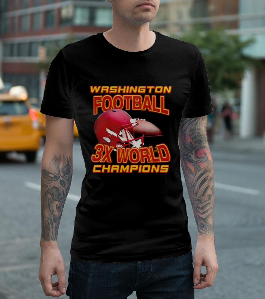 Washington Football 3X World Champions T-Shirt