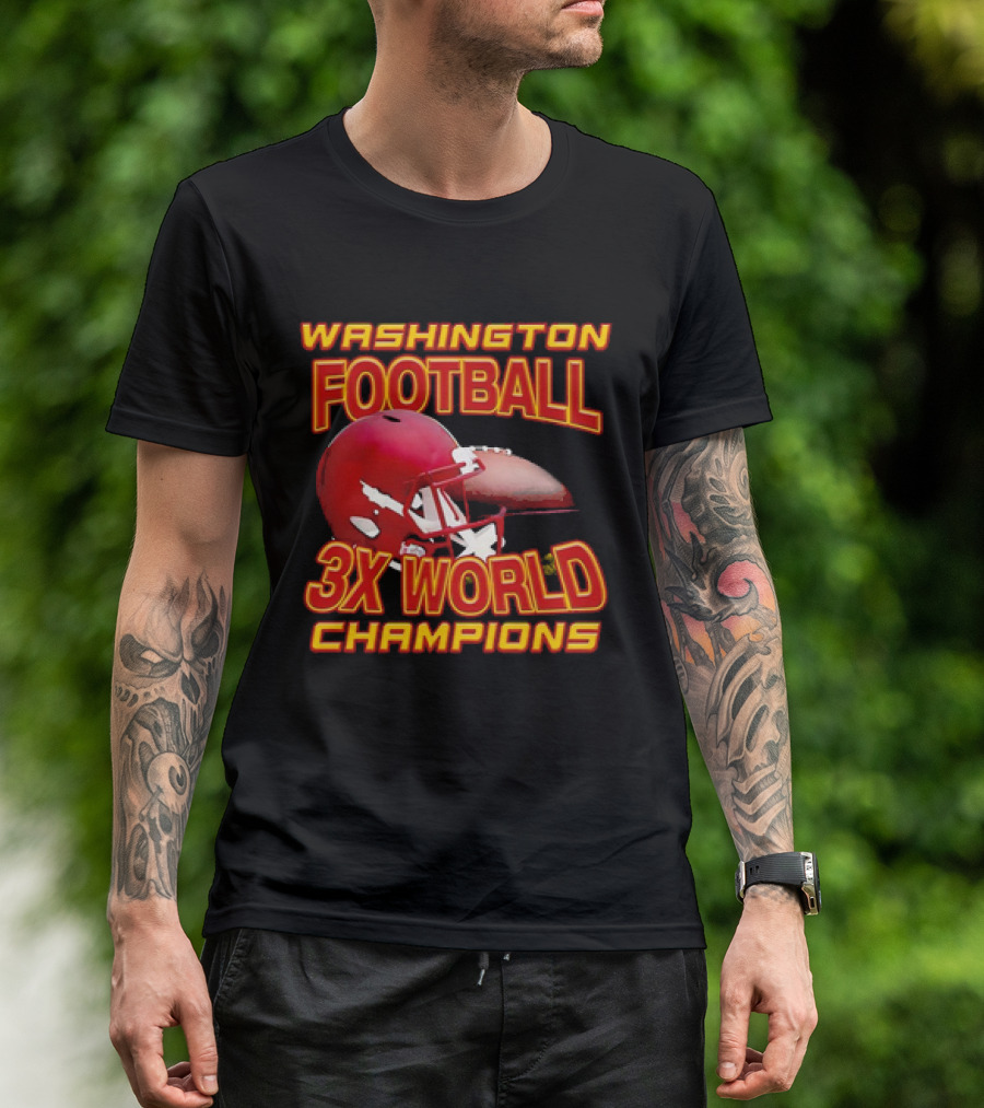 Washington Football 3X World Champions T-Shirt