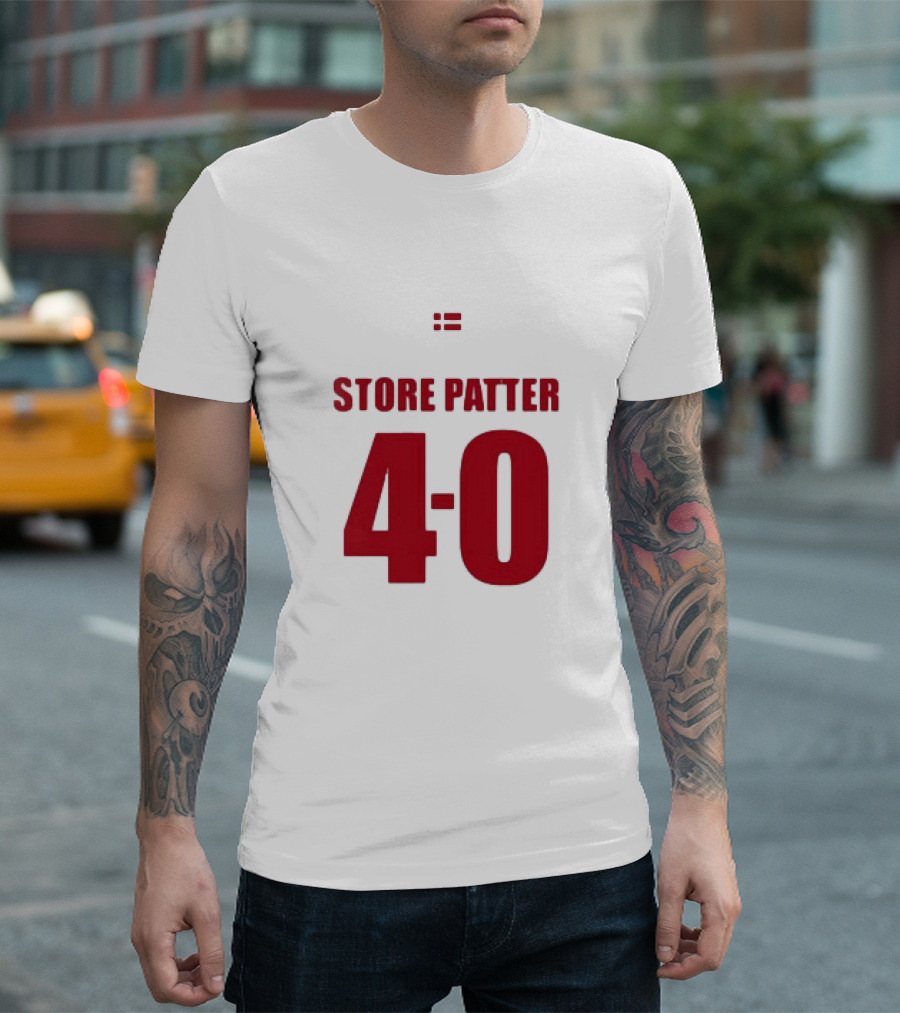 Suspekt Store Patter 4-0 Danish Flag T-Shirt
