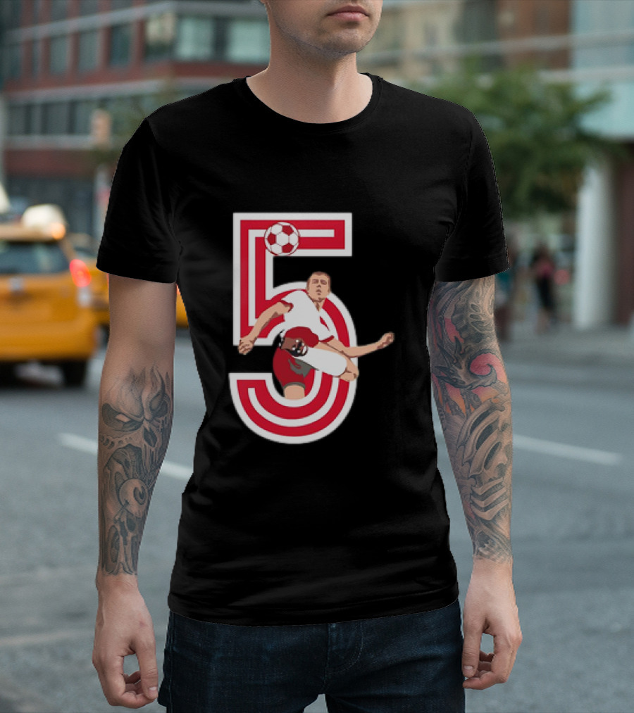 Franz Beckenbauer #5 Soccer Legend FC Bayern T-Shirt