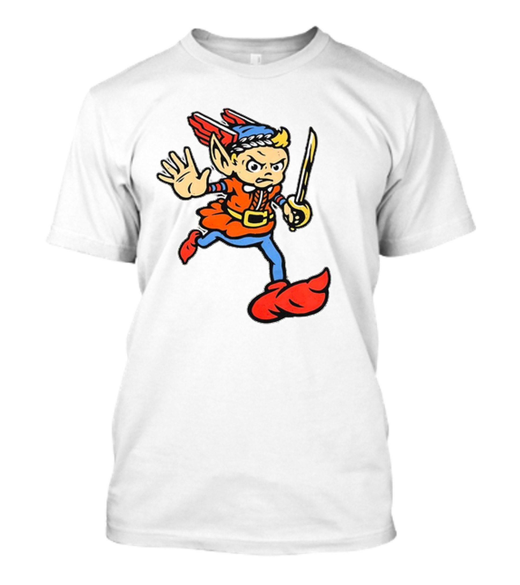 Cleveland Guardians Cartoon Baseball Mascot T-Shirt