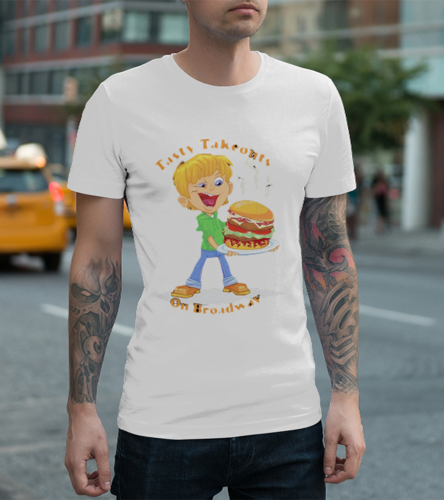 Tasty Takeouts on Broadway Hamburger Delight T-Shirt