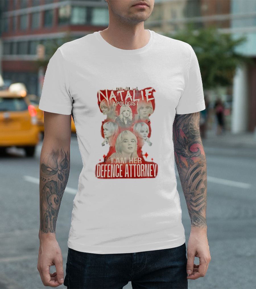 I Am Not a Natalie Apologist I Am Her Defence Attorney Red Star Collage T-Shirt