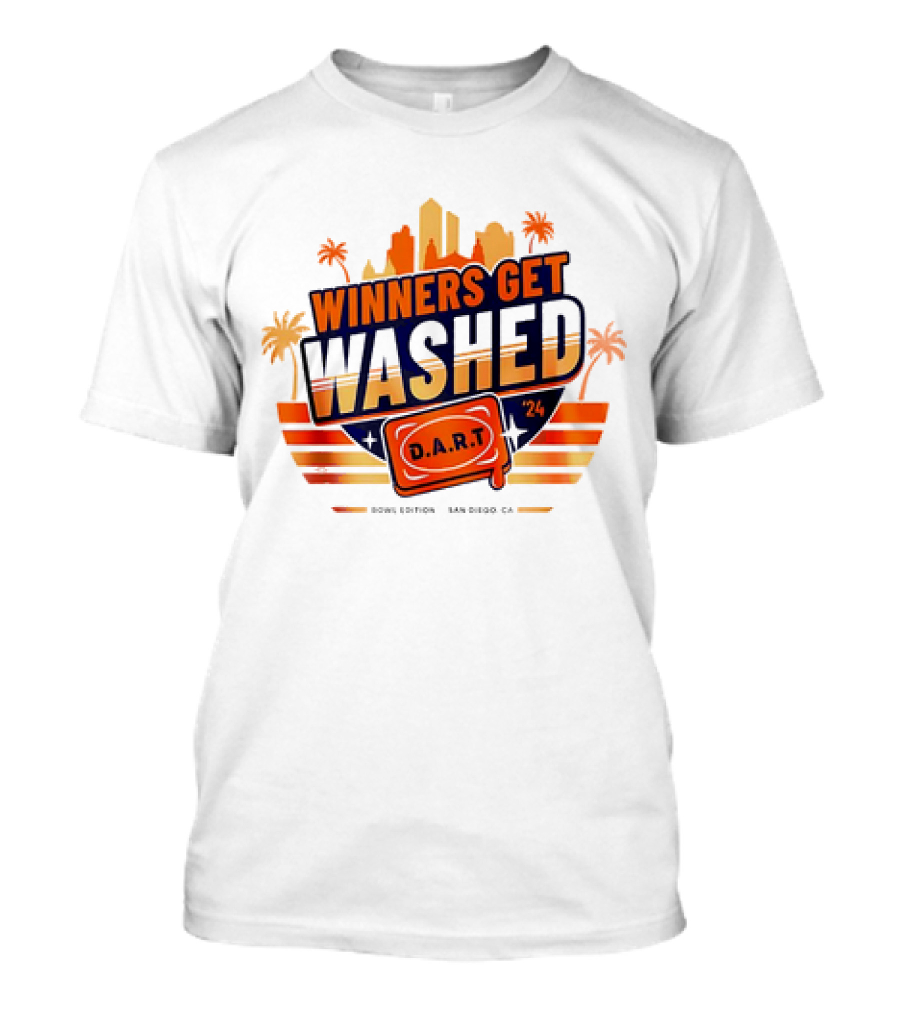 Winners Get Washed D.A.R.T Bowl Edition San Diego CA '24 T-Shirt