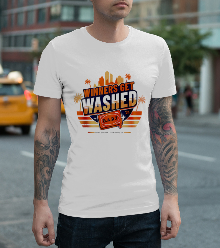Winners Get Washed D.A.R.T Bowl Edition San Diego CA '24 T-Shirt