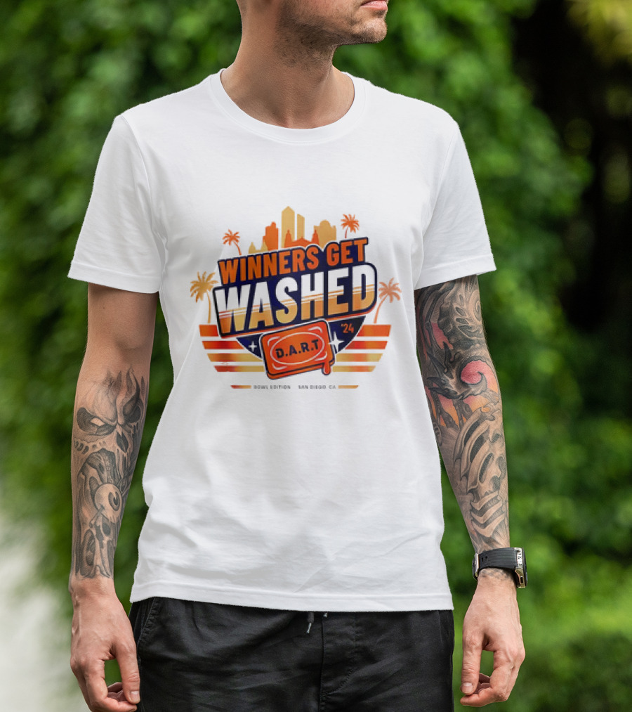 Winners Get Washed D.A.R.T Bowl Edition San Diego CA '24 T-Shirt