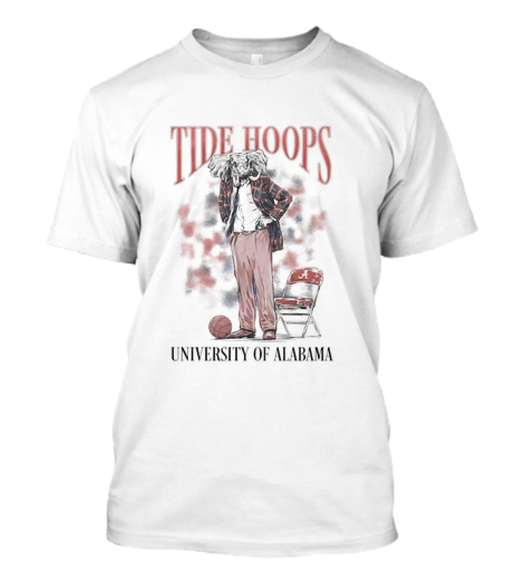 University Of Alabama Tide Hoops Big AL Coach Crimson Tide Basketball T-Shirt