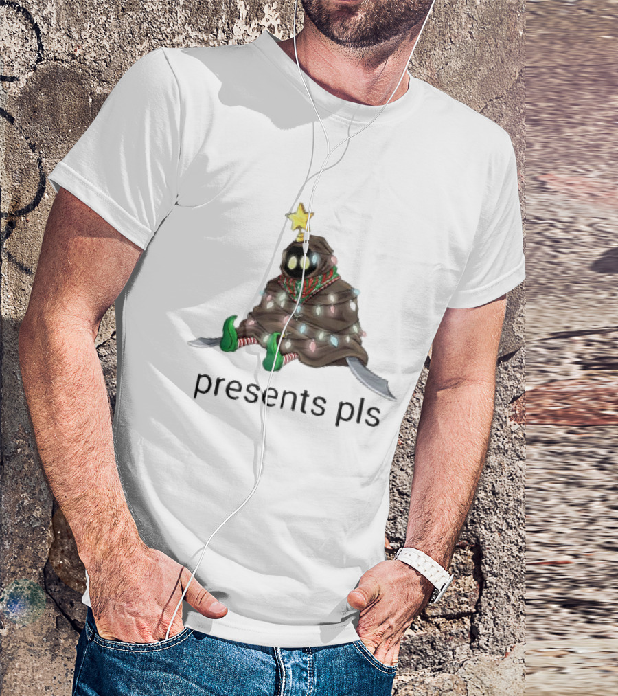Bob Bobowski Presents Pls In Holiday Lights Adorned With Star And Blades T-Shirt