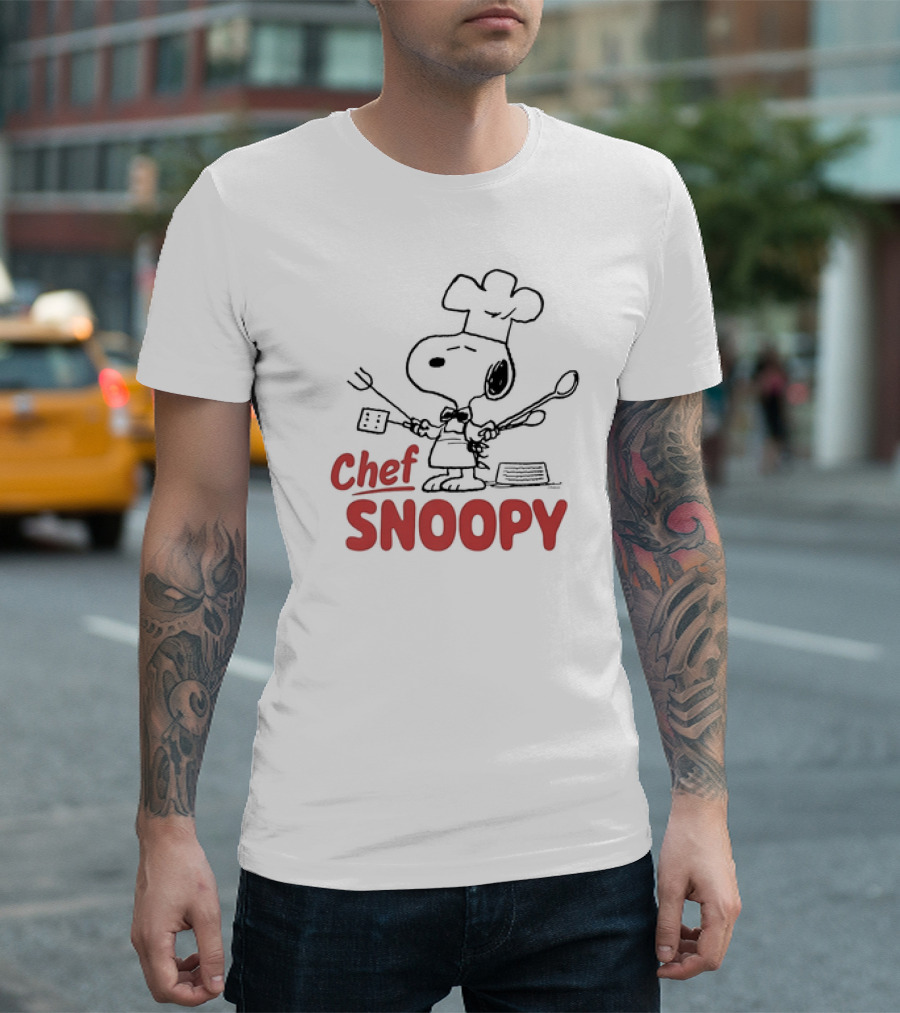 Chef Snoopy Cartoon Cooking T-Shirt