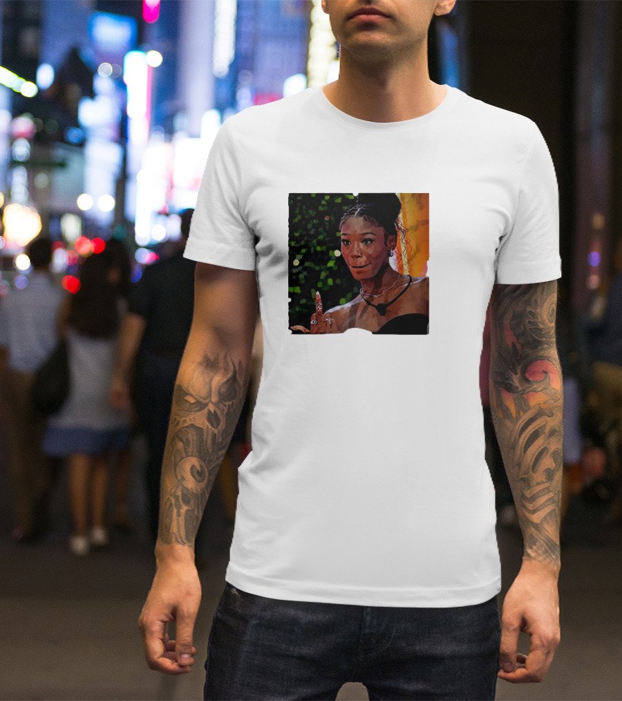 Love Island USA Serena Gesture Middle Finger T-Shirt