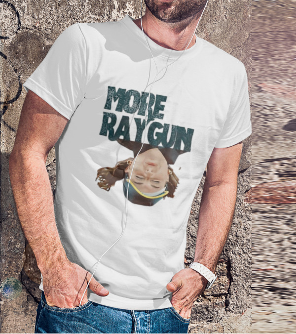 More Raygun Upside Down Headphone T-Shirt
