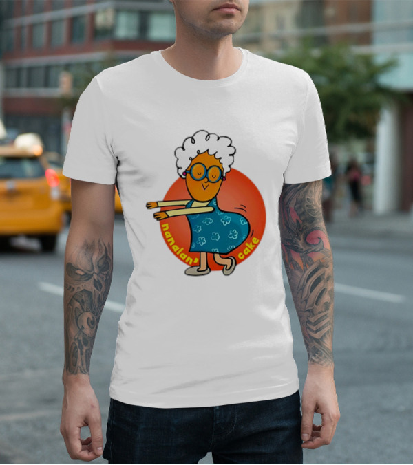 Nanalan Nana Cake Dancing Granny Character T-Shirt