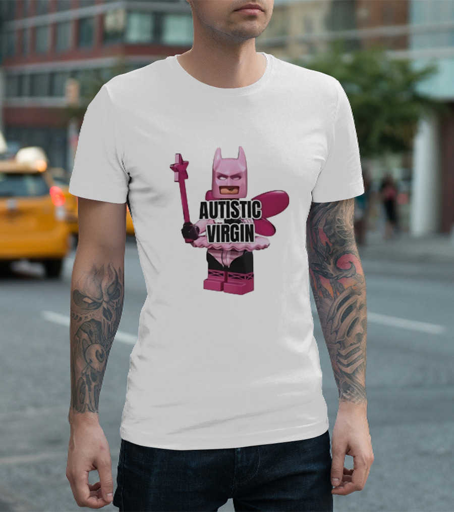 Autistic Virgin Pink Batman Awareness T-Shirt
