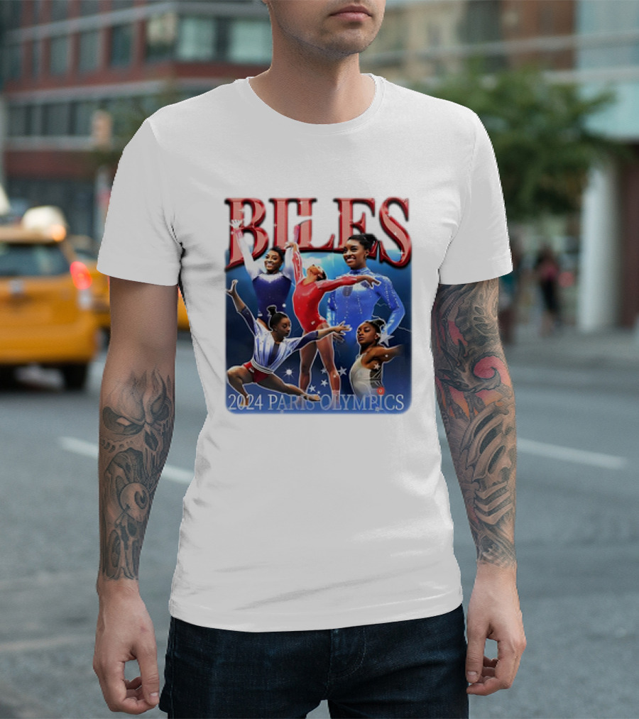 Biles 2024 Paris Olympics Gymnastics Champion T-Shirt
