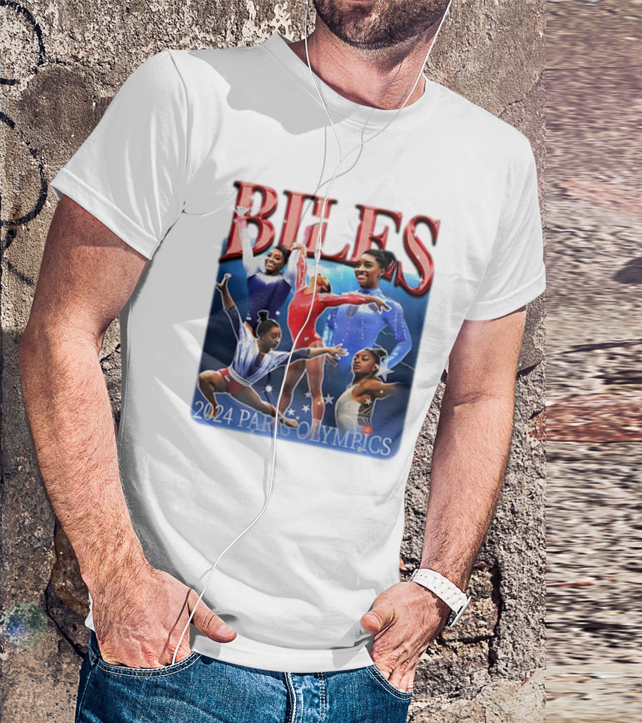 Biles 2024 Paris Olympics Gymnastics Champion T-Shirt