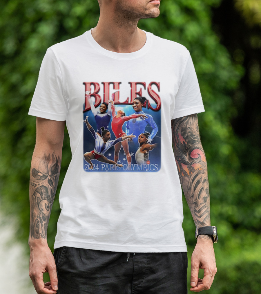 Biles 2024 Paris Olympics Gymnastics Champion T-Shirt