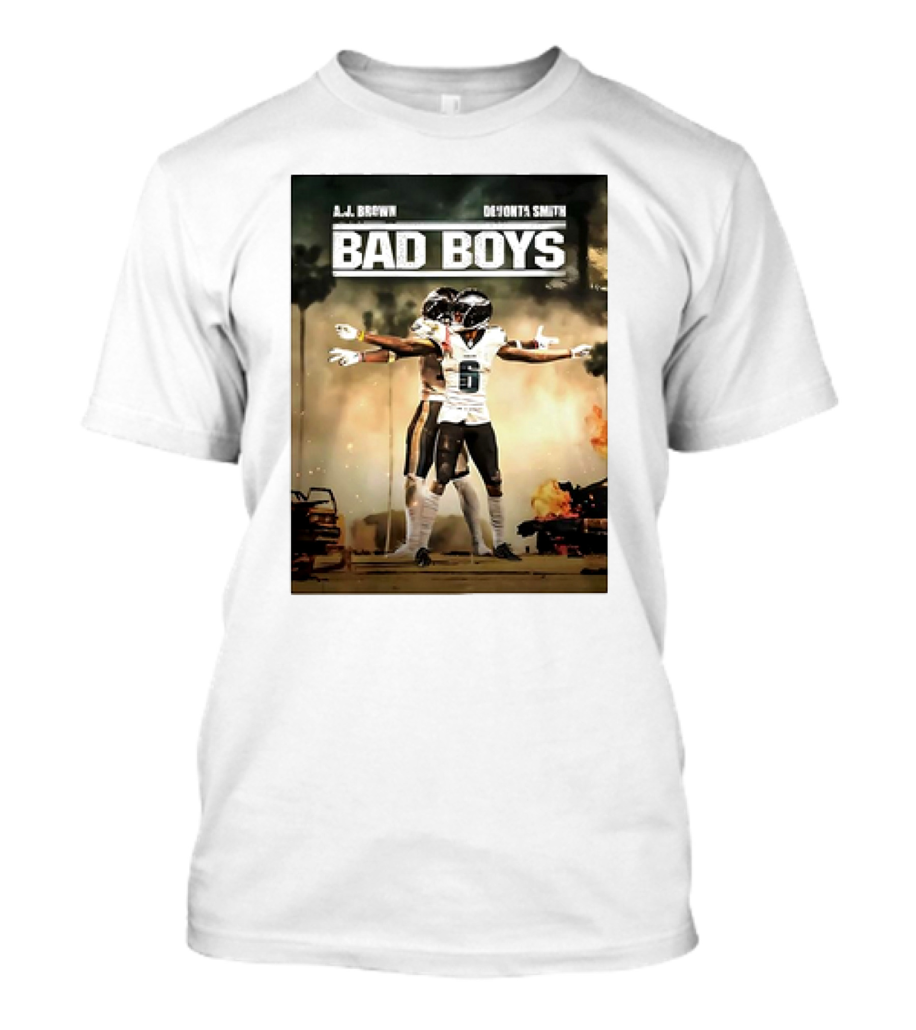 A J Brown Devonta Smith Bad Boys Football Champions T-Shirt