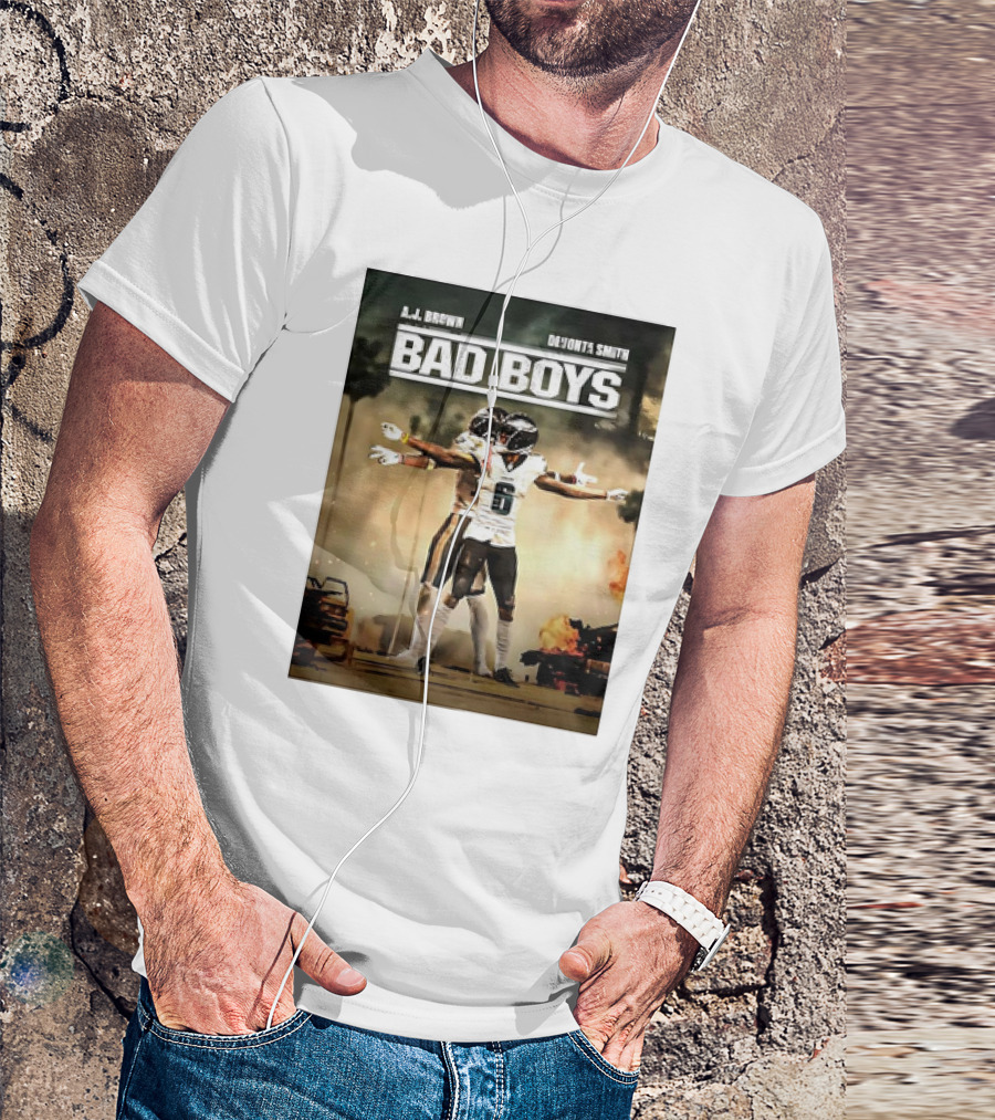 A J Brown Devonta Smith Bad Boys Football Champions T-Shirt