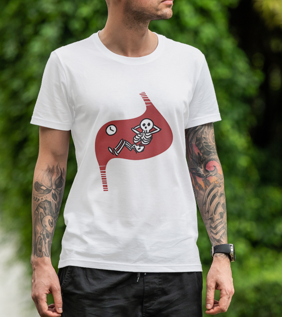Dungeon Meshi Falin Touden Relaxed Skeleton Motif T-Shirt